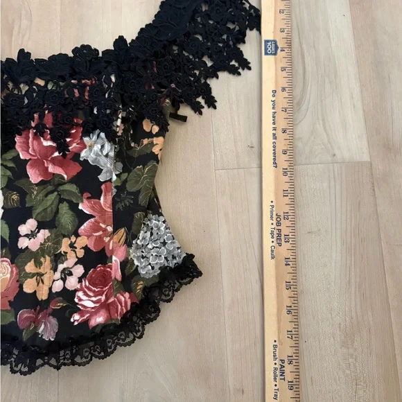 Florencia Fiume VNTG 90's Floral and lace Corset Top - Picture 5 of 12